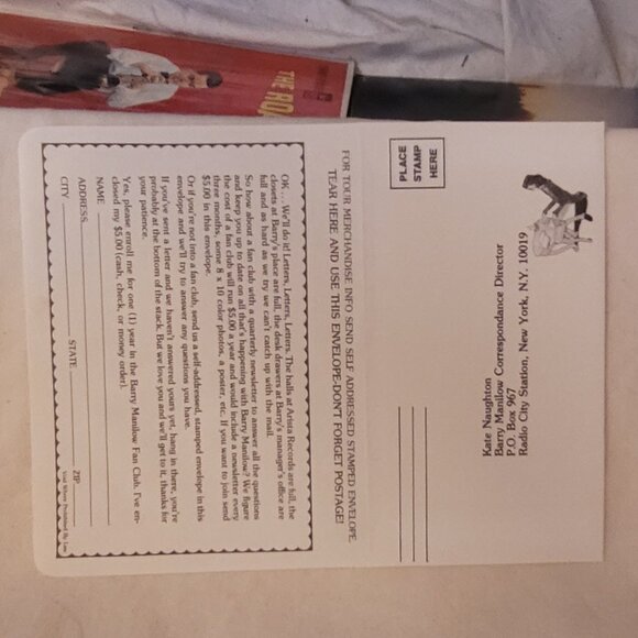 2/$9 RECORDS BARRY MANILOW - EVEN NOW  FAN CLUB FORM INCLUDED - Picture 5 of 5